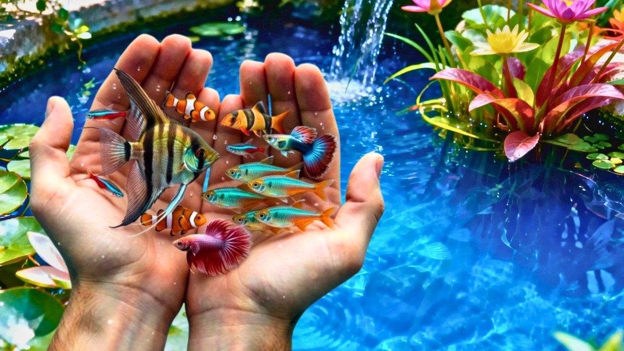 Catch colorful Aquarium fish in Giant colorful platy fish, Pencil fish, Koi, Eel, Baby Turtle