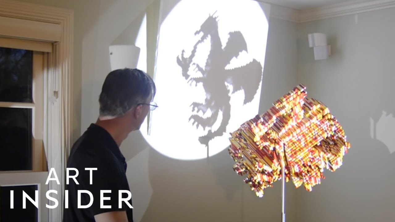 Shadow Art Sculptures Made With Legos