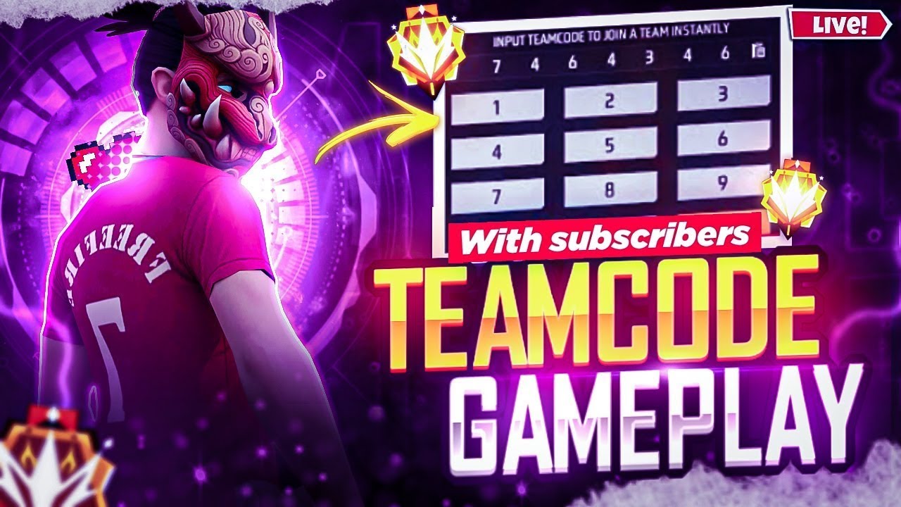 FREE FIRE LIVE CUSTOM ROOM GIVEAWAY | FF LIVE TEAM CODE GIVEAWAY | FF LIVE GIVEAWAY DJ ALOK |FF LIVE