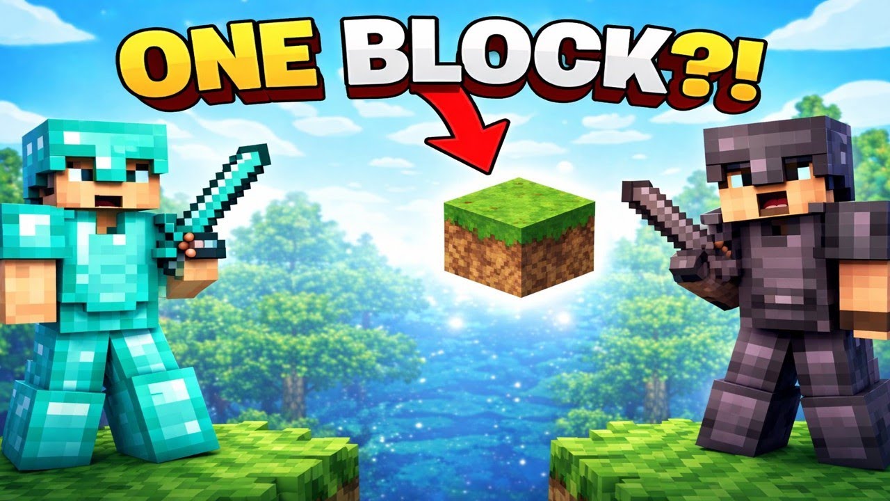 🔴 Minecraft One Block With Friends | Live