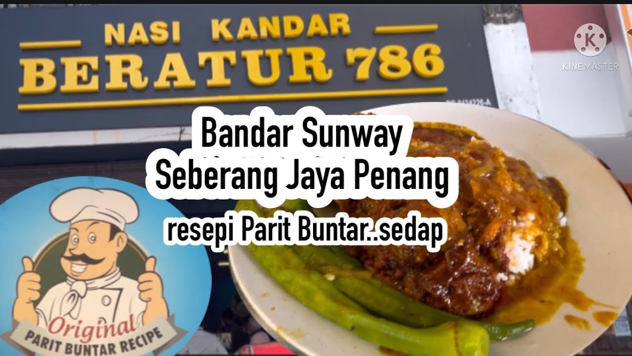 Nasi Kandar Beratur, Sunway Seberang Jaya Penang (resepi asli parit buntar) street food malaysia.