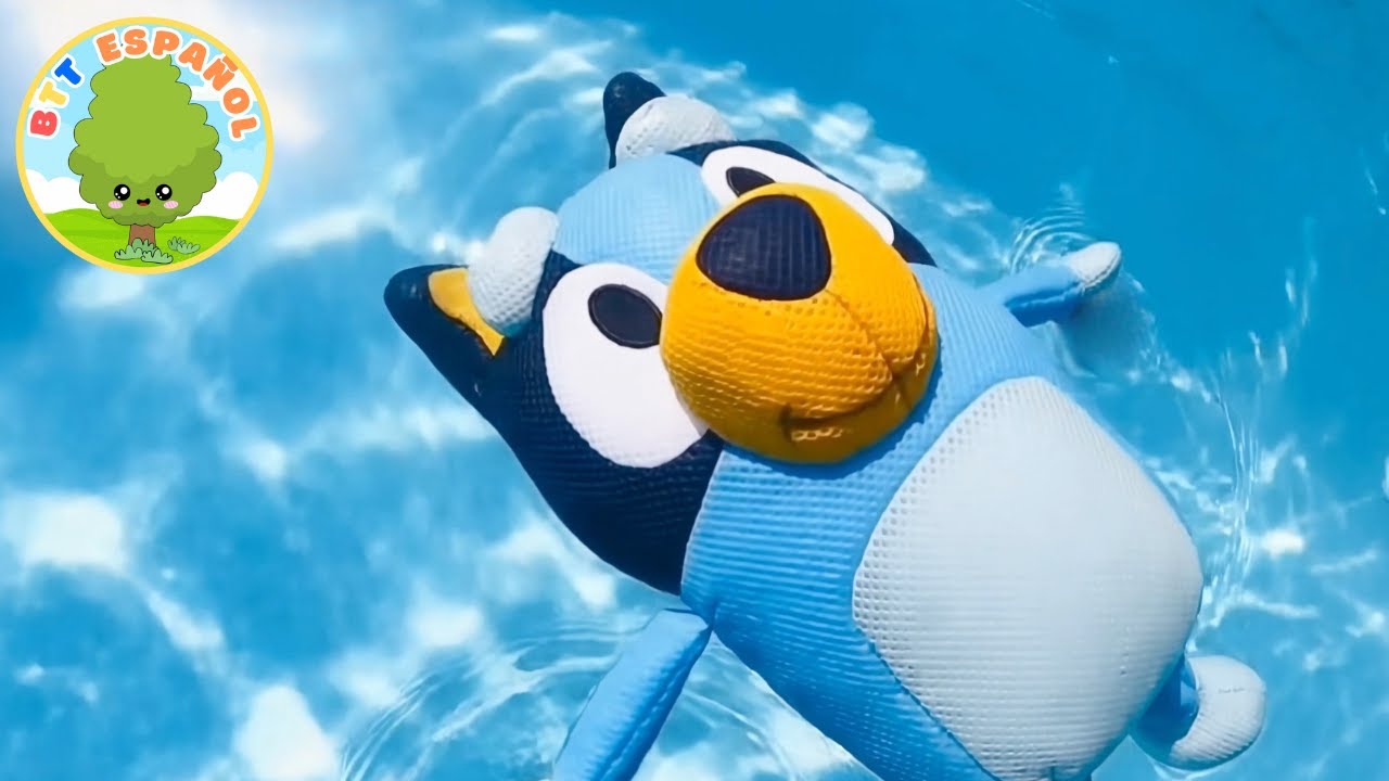 BLUEY Seguridad en la Piscina Para Niños | Juego de fantasía con juguetes de Bluey