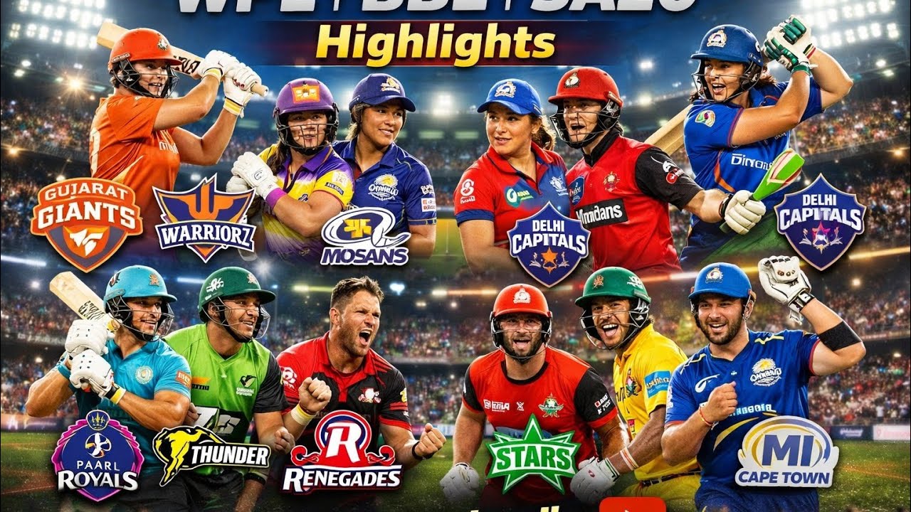 The big t-20 leagues details |BBL,WPL,Sa20.