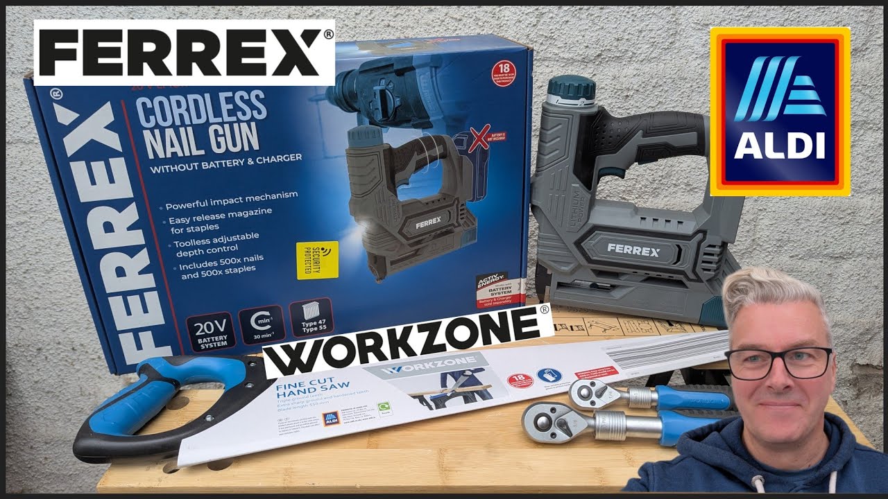 Latest Aldi tool drop, Ferrex cordless nail gun and other 