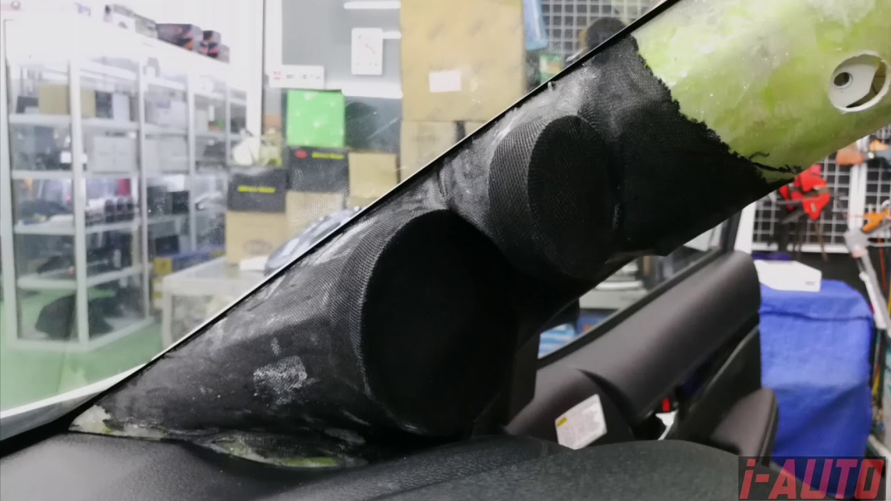 The process of making custom made A-pillar for TOYOTA REVO