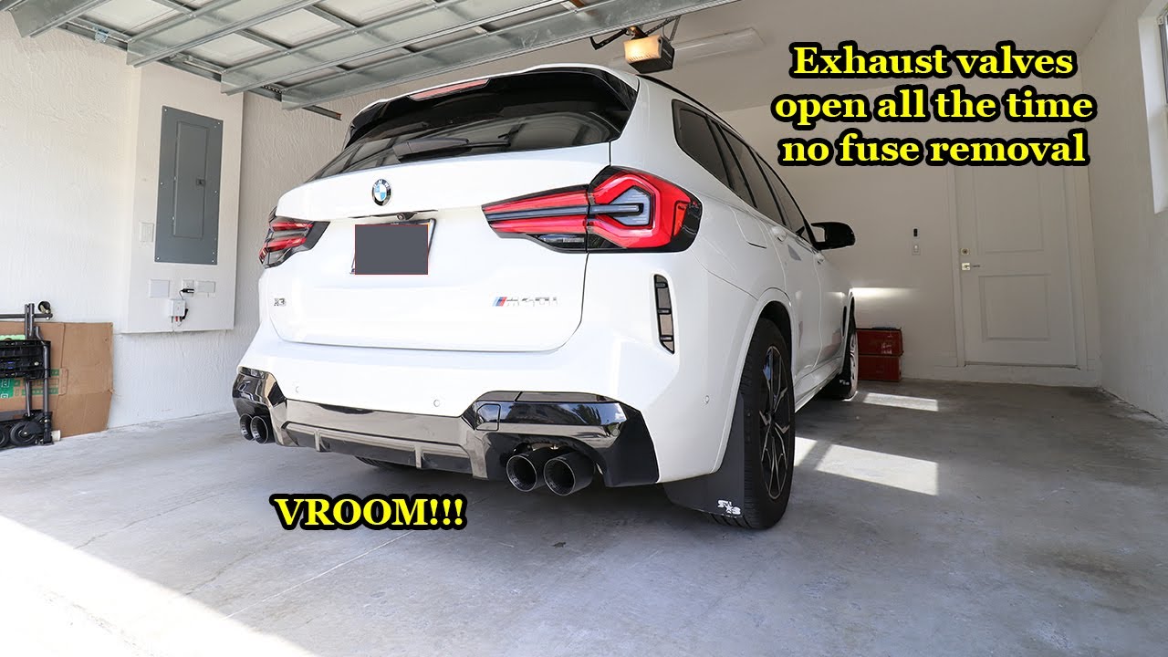How to Keep Exhaust Valves Open on BMW X3 M40i G01 (No Fuse Removal Needed)