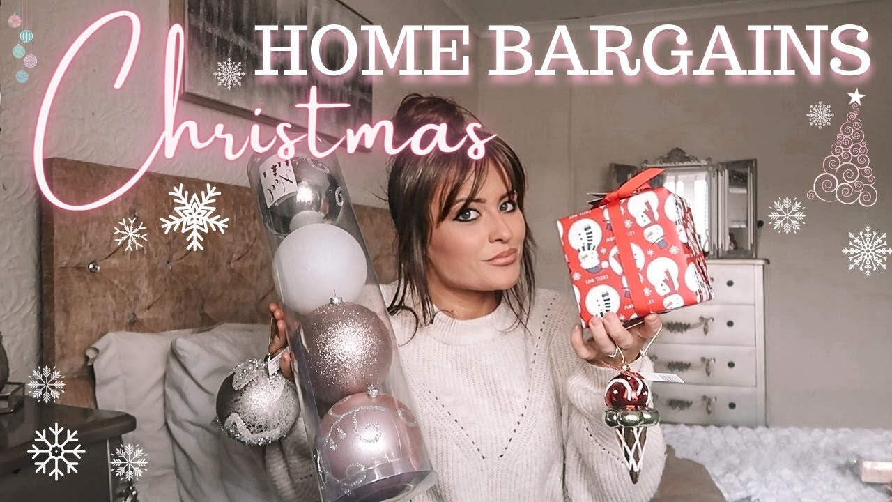HUGE CHRISTMAS HOME BARGAINS HAUL / Christmas decorations & gift ideas