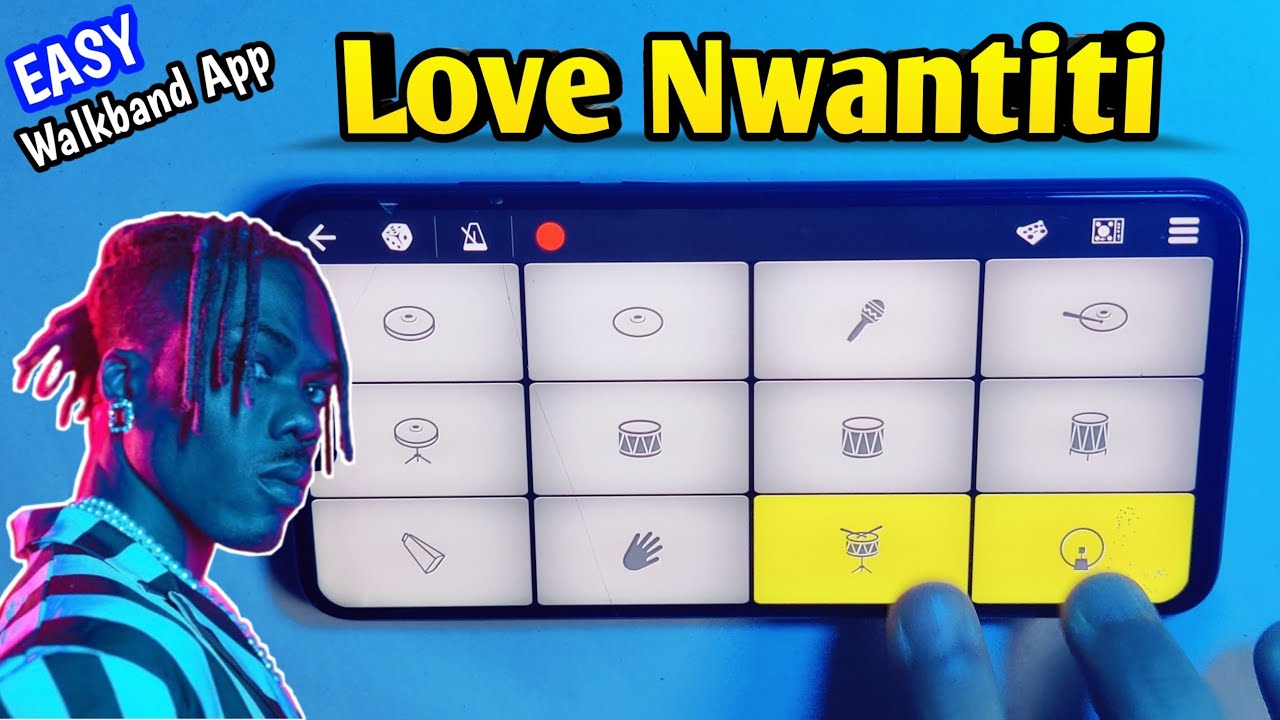 CKay - Love Nwantiti Remix On Walkband Mobile | Piano | Drum | SB GALAXY
