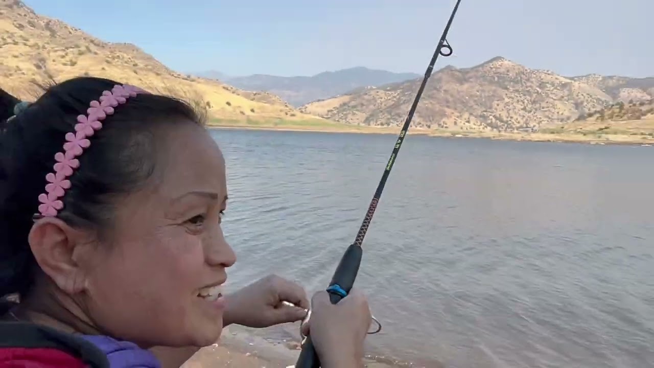 night fishing with friend and family at lake kaweah 8/8/2025