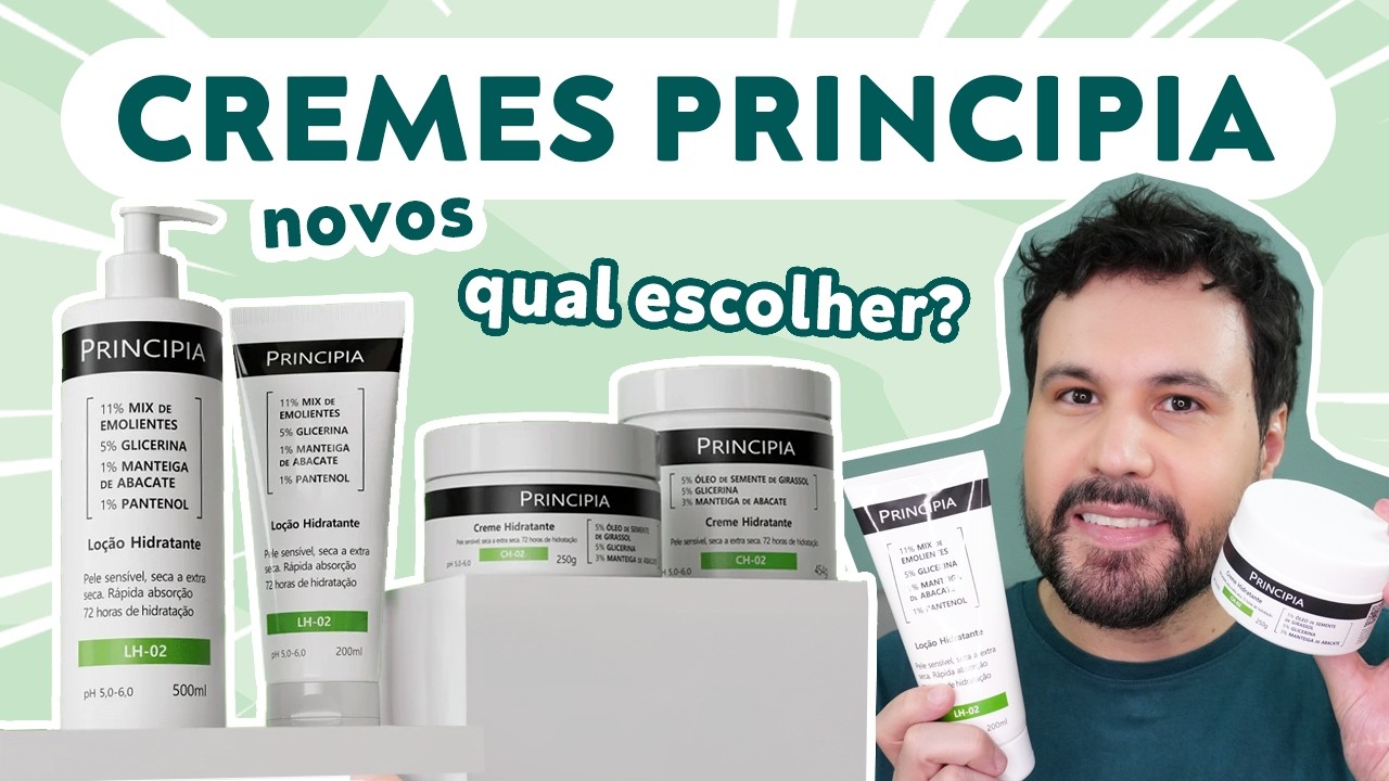 NOVO CREME E LO&Ccedil;&Atilde;O HIDRATANTE CORPORAL Principia Resenha e Comparativo dos Novo Cremes CH02 e LH02