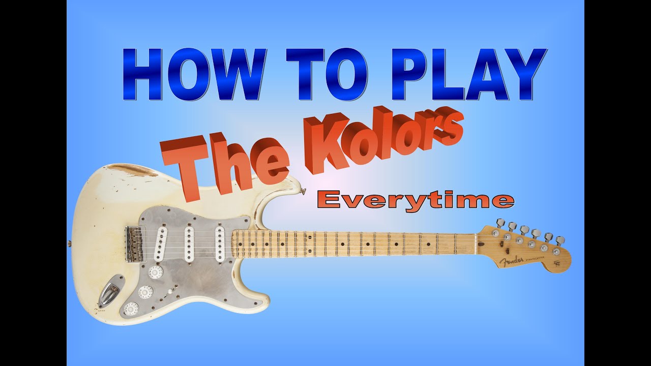Come suonare il Riff di Everytime-The Kolors