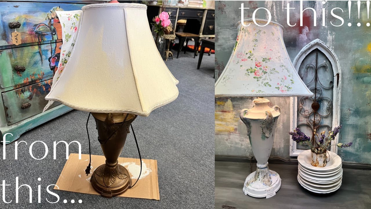 Lamp redo using IOD furniture inlays!