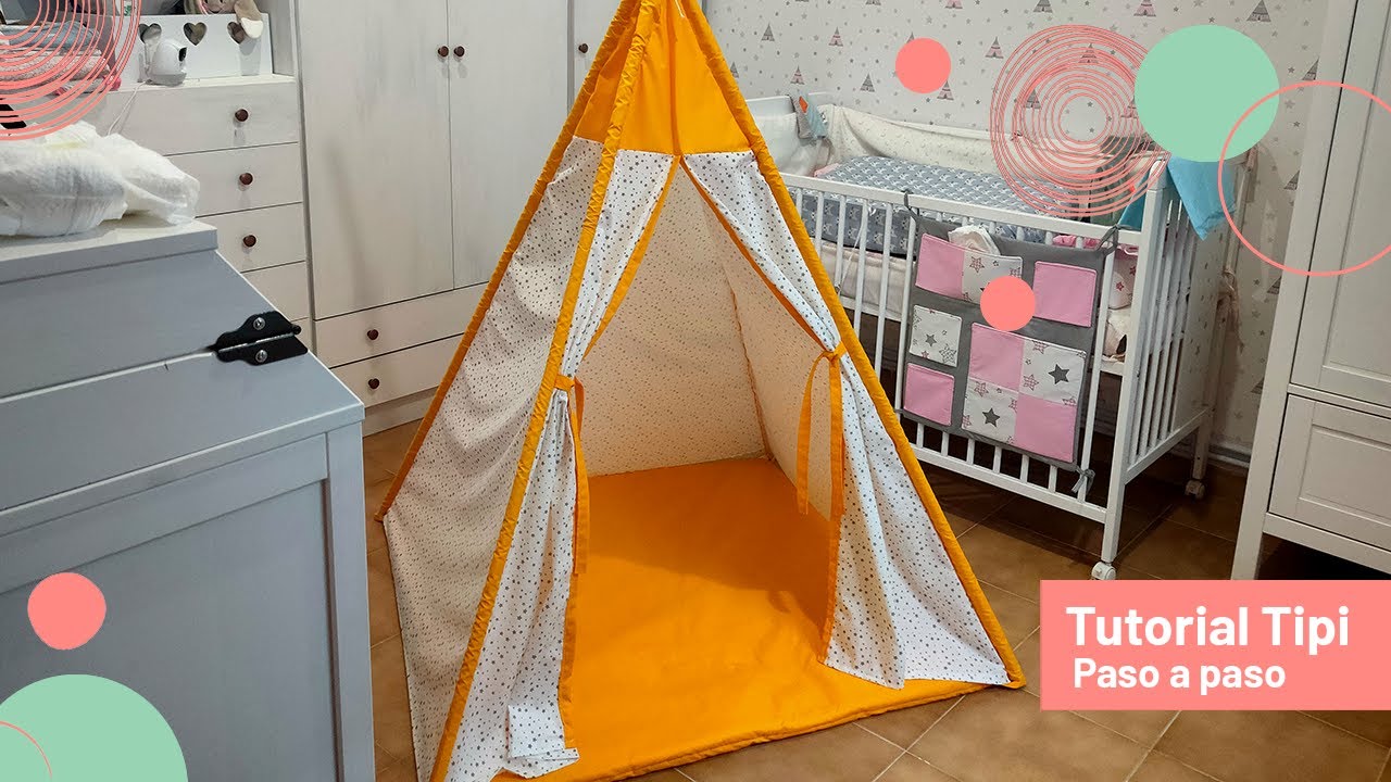 Cómo hacer un TIPI  ⛺️ TEEPEE 🌼 TIENDA INDIA 🌷 CABAÑA PARA NIÑOS⛺️ Paso a Paso