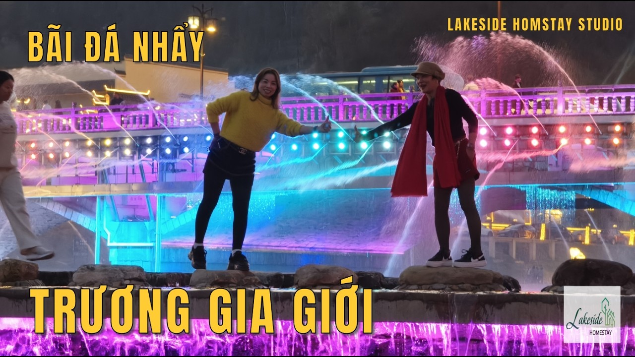 Cầu Đá Nhảy Rực Rỡ Ánh Đèn | Đêm Lung Linh Tại Trương Gia Giới