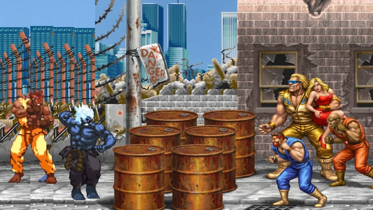 ONI & RYU in SUBWAY Final Fight