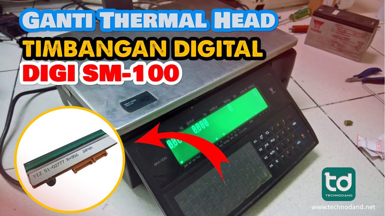 Ganti Thermal Head Timbangan Digital SM 100