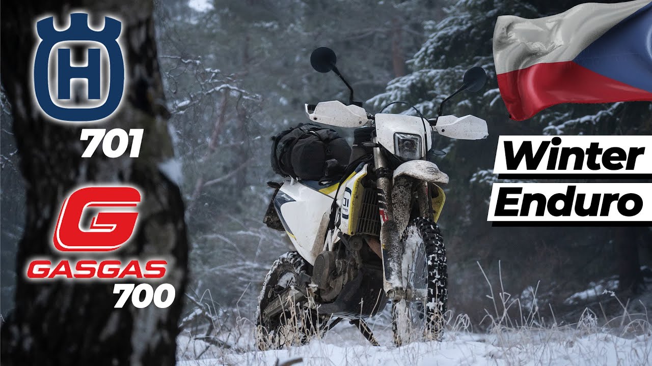 ❄️HUSQVANRA 701 und GasGas 700❄️| Winter-Enduro in Tschechien