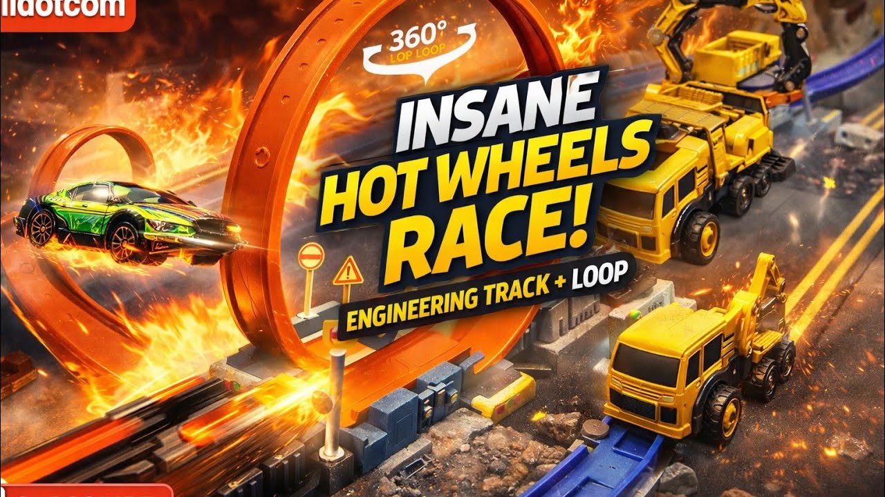 Hot Wheels INSANE Loop Race 🚗🔥 Six-Six-Zero Engineering Track #imalidotcom