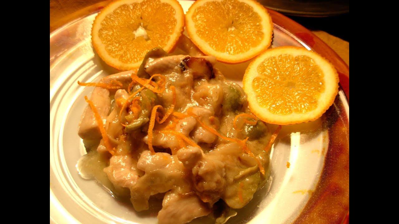 Bocconcini di POLLO ALL'ARANCIA con PORRO Chunks of orange chicken with Leek!!