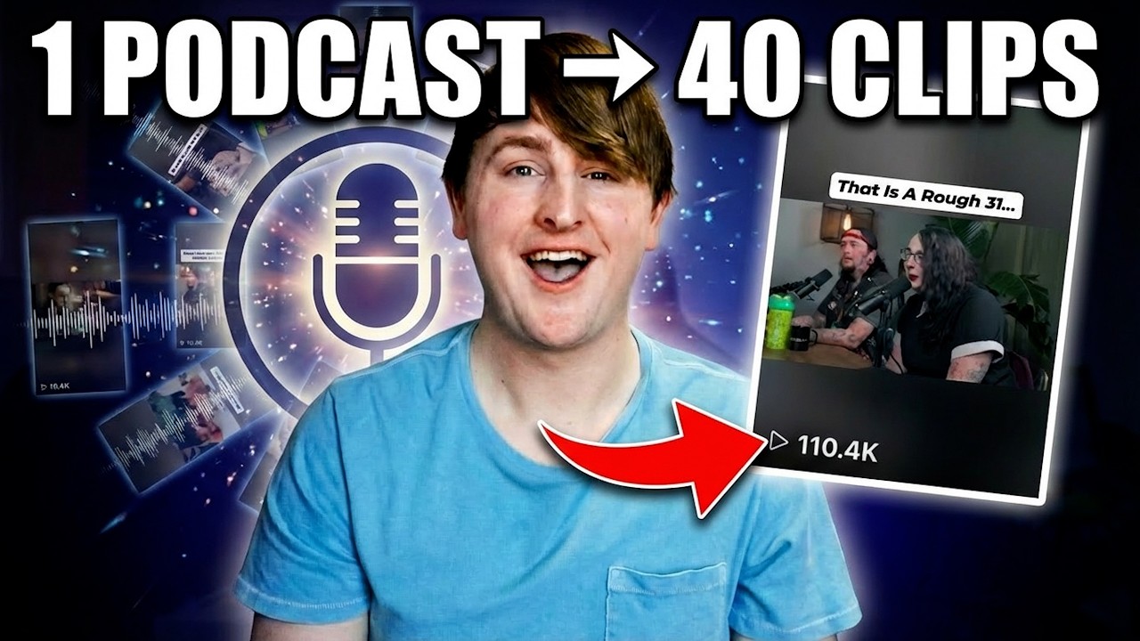 How To Turn 1 Podcast Into 40+ Viral Clips