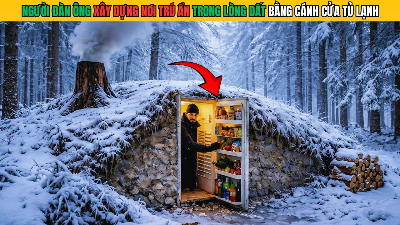 Người Đàn Ông Xây Dựng Nơi Trú Ẩn Trong Lòng Đất Bằng Cánh Cửa Tủ Lạnh