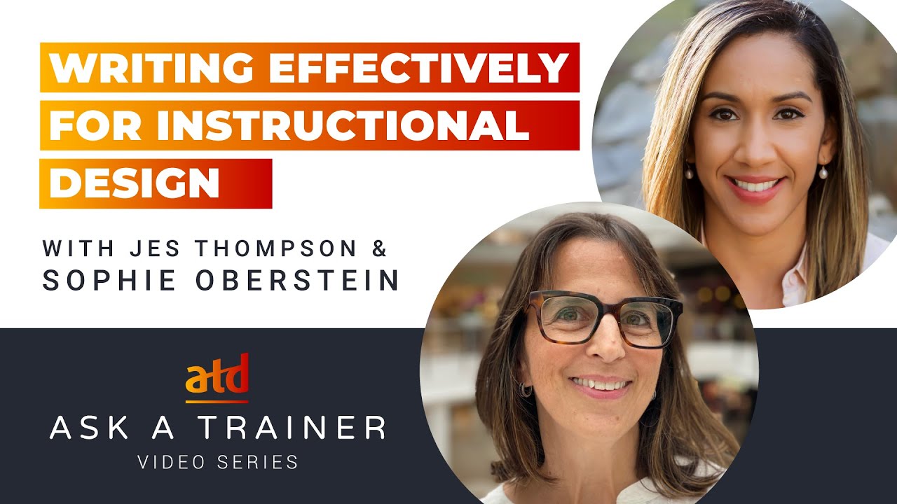 Ask a Trainer: Writing Effectively for Instructional Design