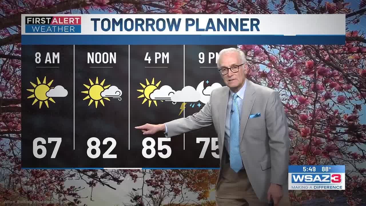 Прогноз погоды для первого уровня тревоги