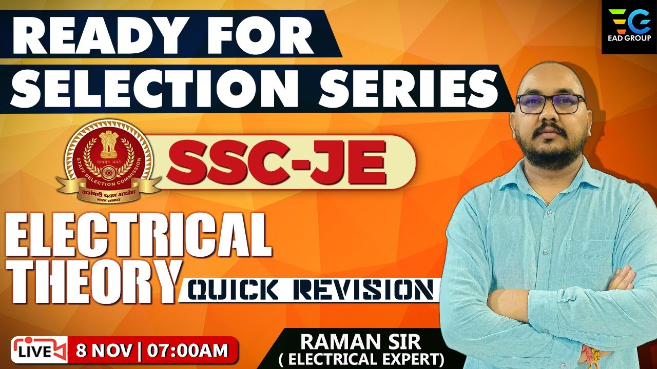 MARATHON FOR SSC-JE , ELECTRICAL THEORY BY RAMAN SIR