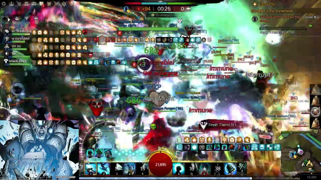 #GW2 #WvW #TM Fenix vs INC, ShW/RXR/RST