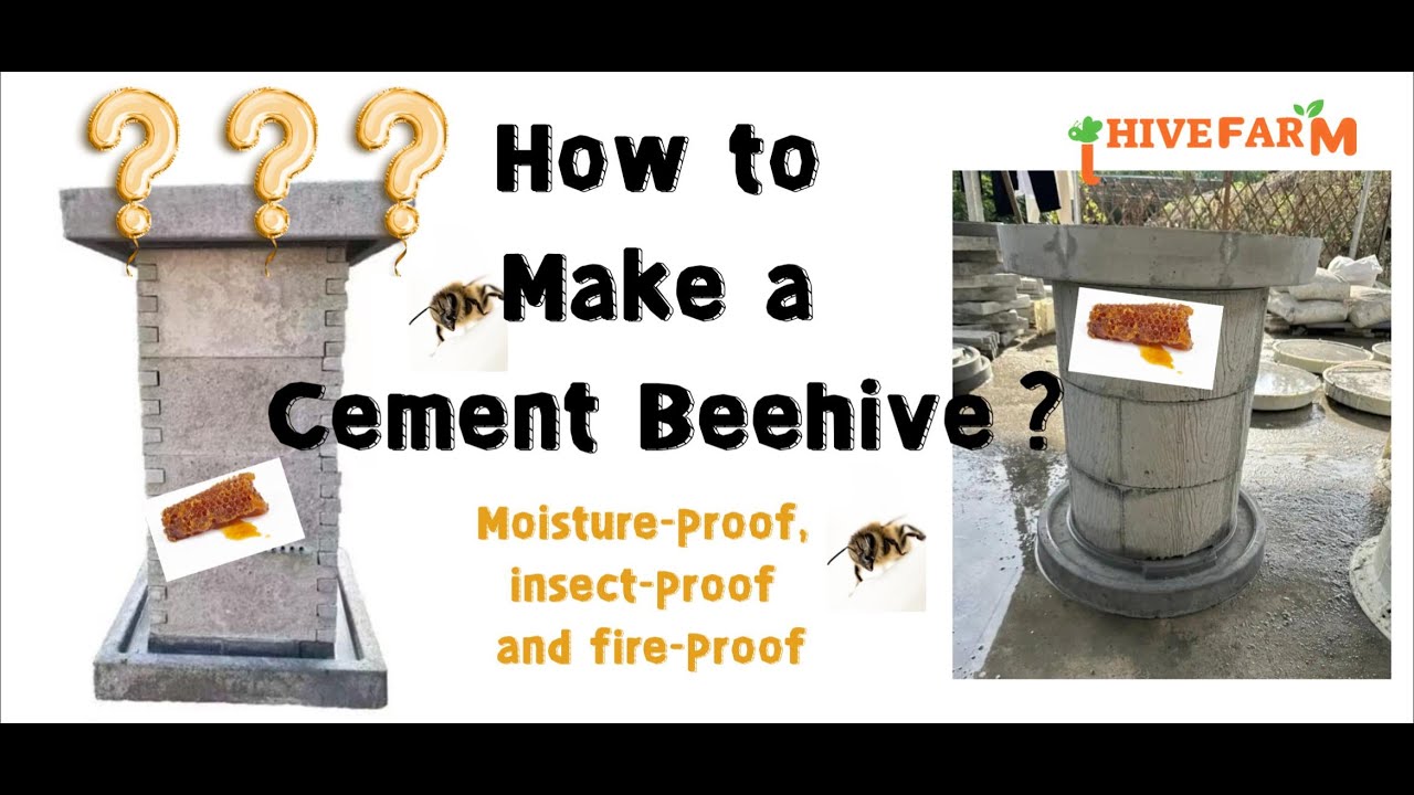 How to Make a Cement Beehive？Try It With Me.#beekeepers #beekeeping