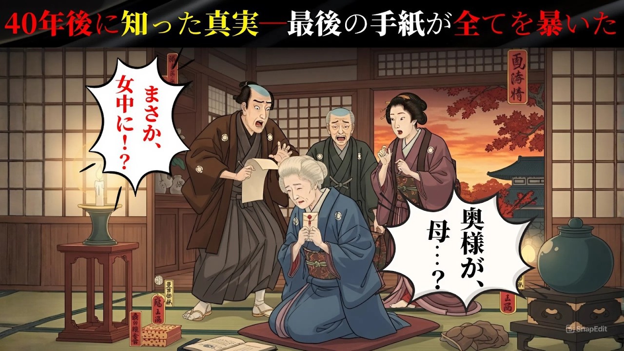 40年後に知った真実――遺言の後に明かされた最後の手紙の秘密.野談 | 時代劇 | 昔話 | 説話 | 民話