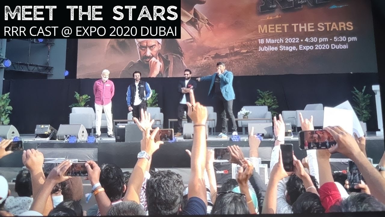 INDIA: RRR Casts Live at EXPO 2020 DUBAI | Jhigz Ortua