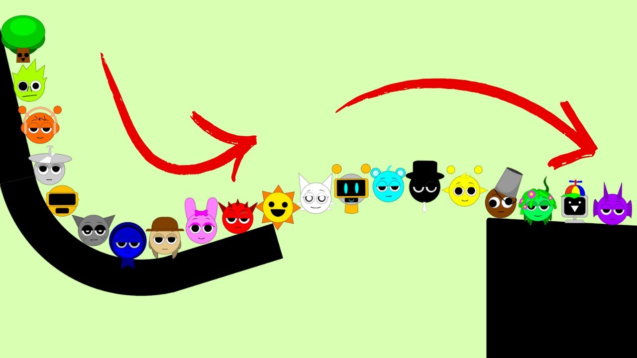 Who Will Win?! 🏁💥 | INCREDIBOX SPRUNKI Marble Race #133