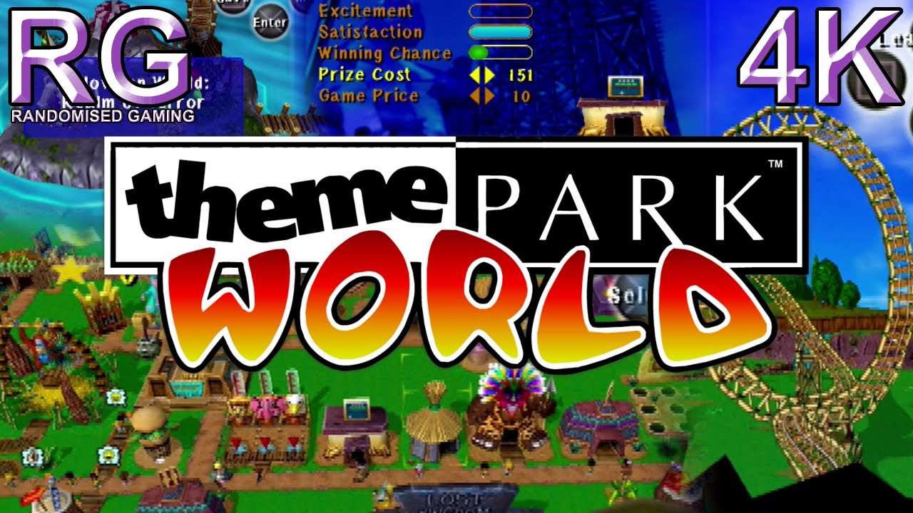 Theme Park World - PlayStation 2 - Intro, Lost Kingdom Park Playthrough & Discussion [4K]