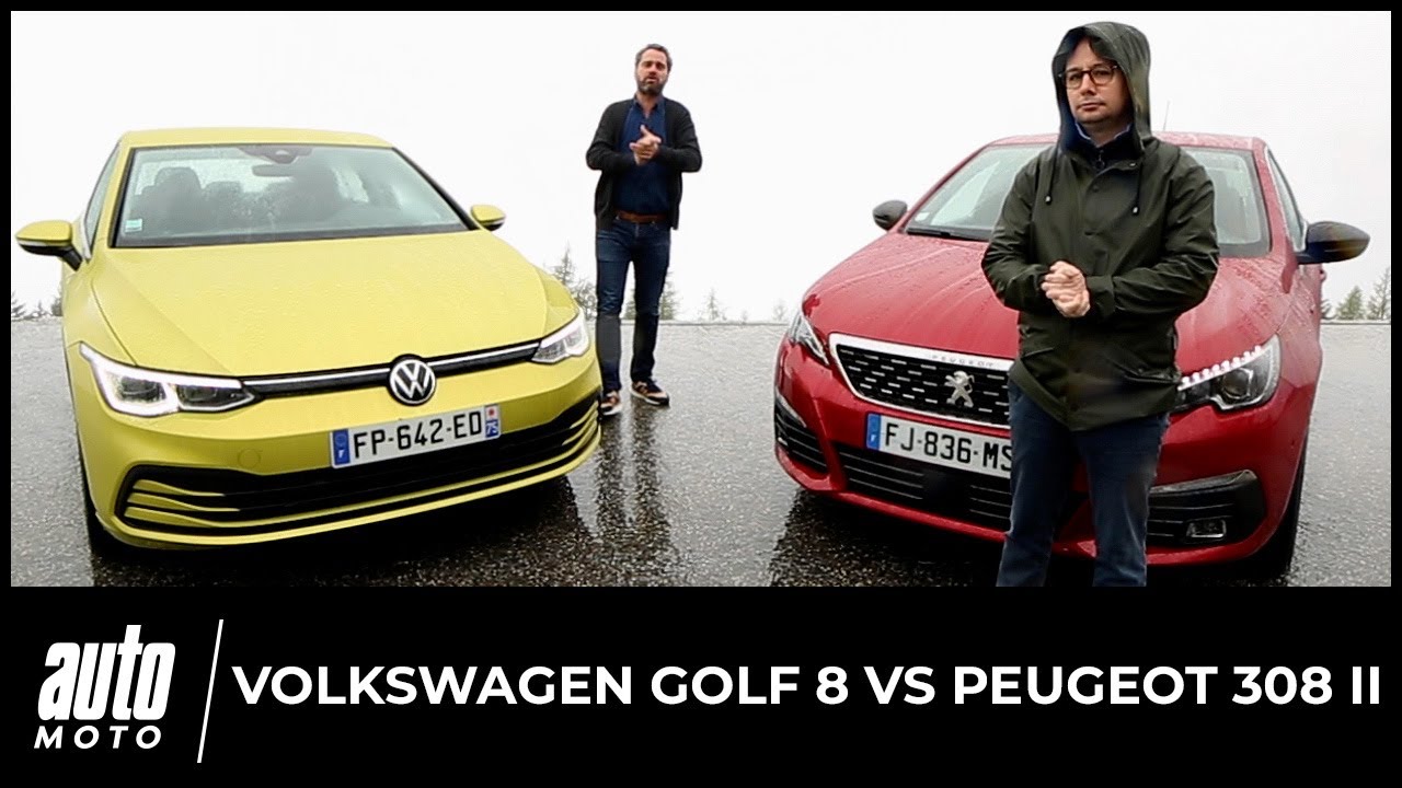 Volkswagen Golf vs Peugeot 308 : premier match en vidéo