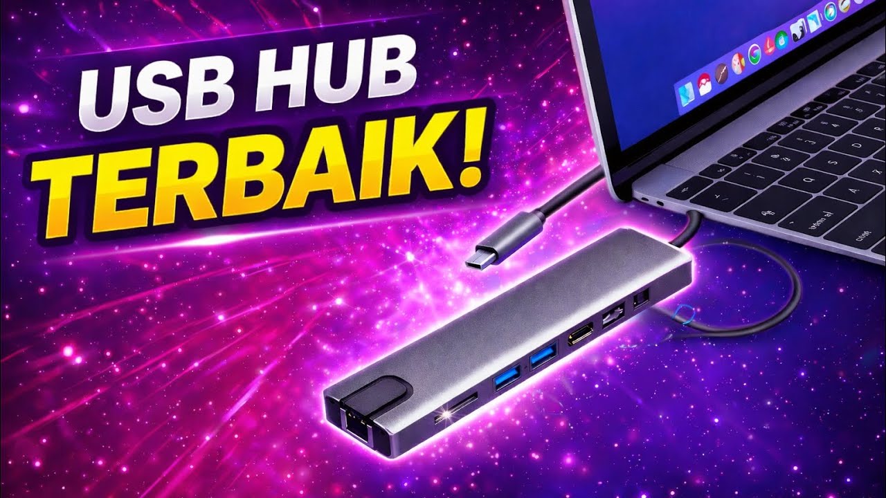 USB HUB TERBAIK! 8IN1 Type C Bisa HDMI 4K & Fast Charge (Murah Tapi Gila Fitur!)