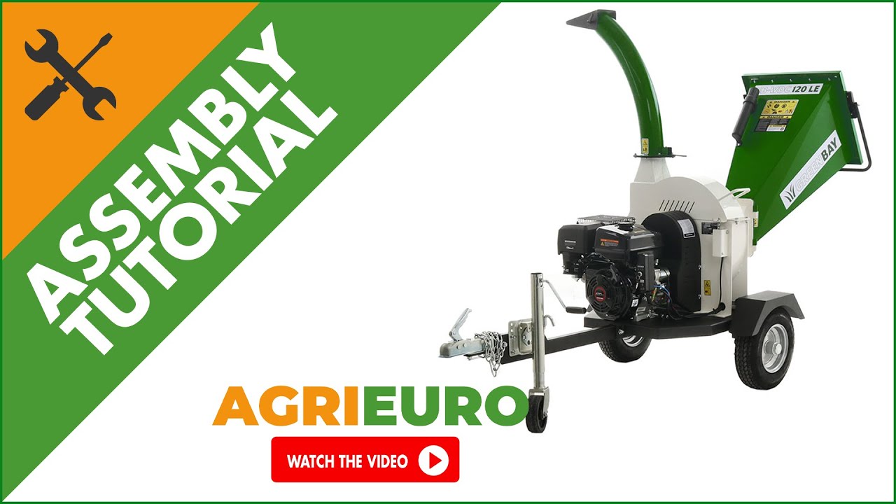 GreenBay GB-WDC 120 LE Heavy-duty Petrol Garden Shredder - Loncin engine - Assembly tutorial
