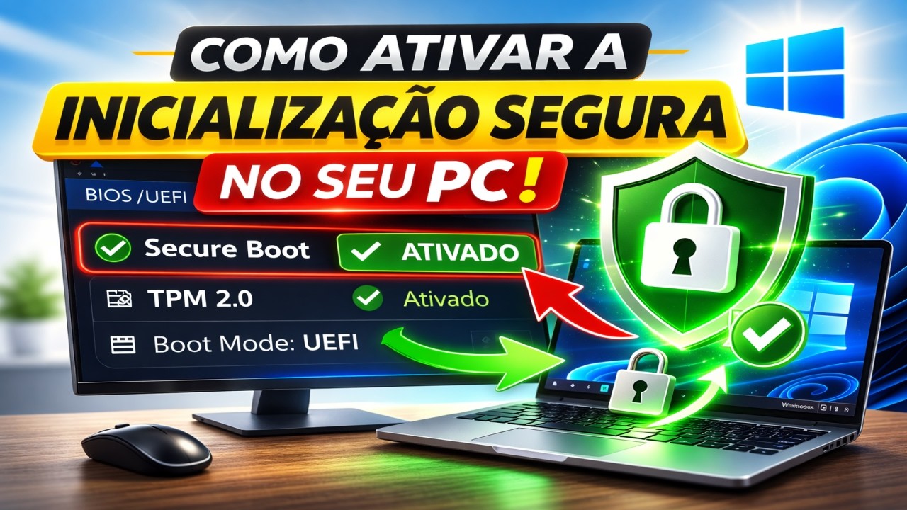COMO ATIVAR A INICIALIZA&Ccedil;&Atilde;O SEGURA DO PC (PASSO A PASSO SIMPLES)