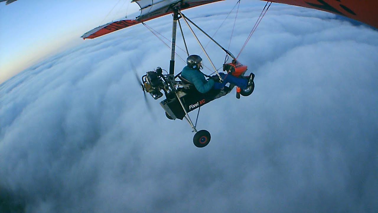 Vol en ULM PIXEL au pays des nuages à 4000 pieds