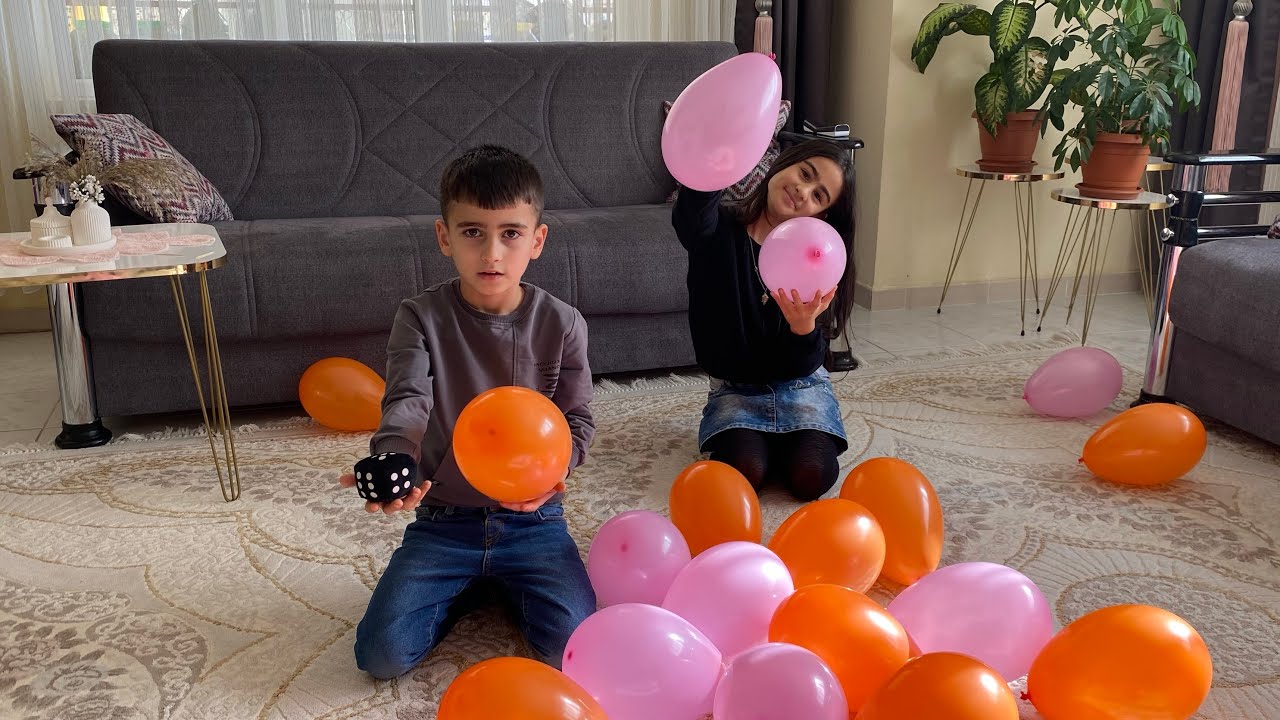 BALON PATLATMA OYUNU OYNUYORUZ‼️KİM DAHA ÖNCE PATLATACAK ✅#balon #oyun #eğlence