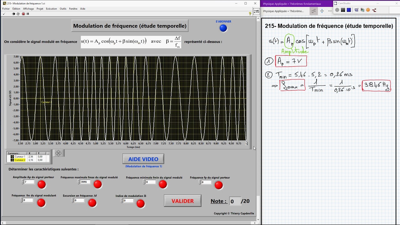 215-  Modulation de fréquence : étude temporelle
