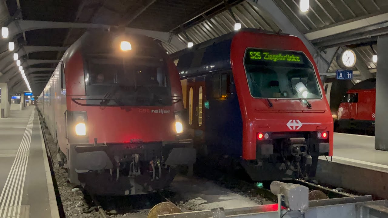 Railjet Ankunft im Zürcher HB