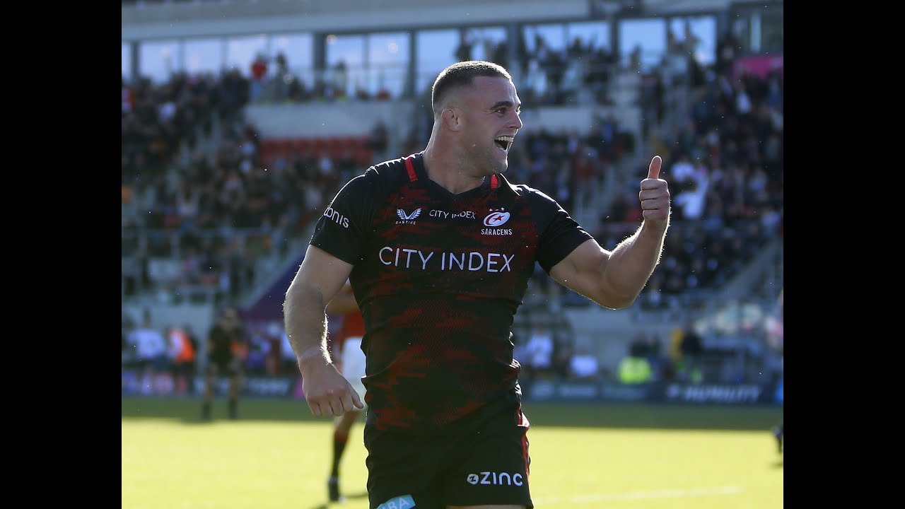 Highlights as Sarries run in SEVEN tries | Saracens Men 51-18 Leicester Tigers;  Premiership - Rd 4