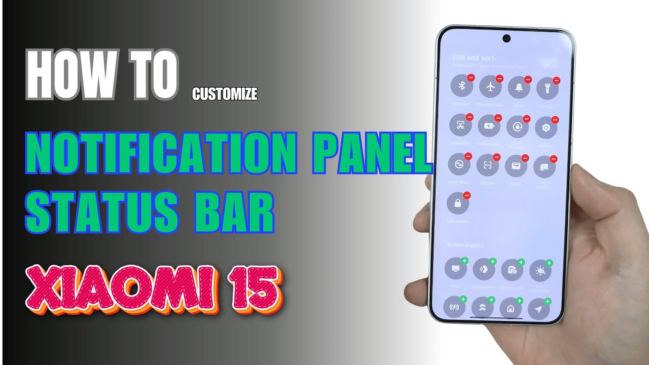 How to Edit Notification Panel | Status Bar Xiaomi 15