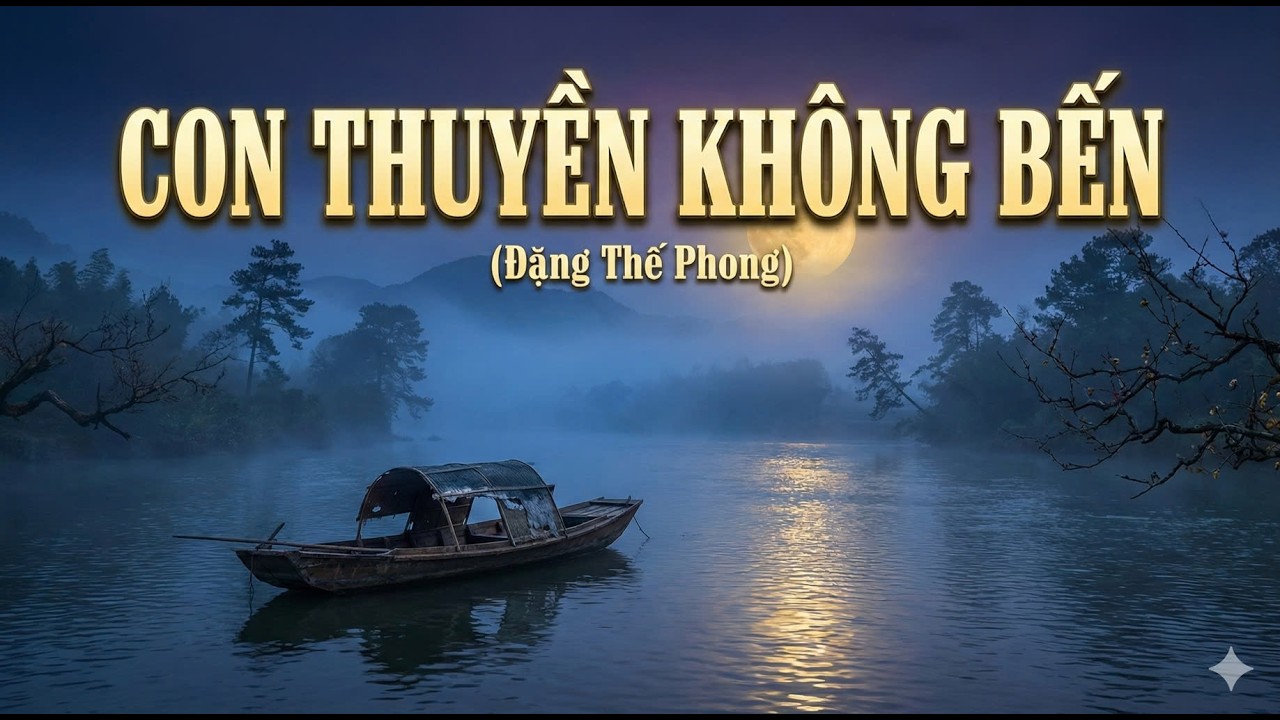 Con Thuyền Không Bến (Đặng Thế Phong) | Giai Điệu Tiền Chiến U Buồn Giữa Đêm Thu Cô Độc