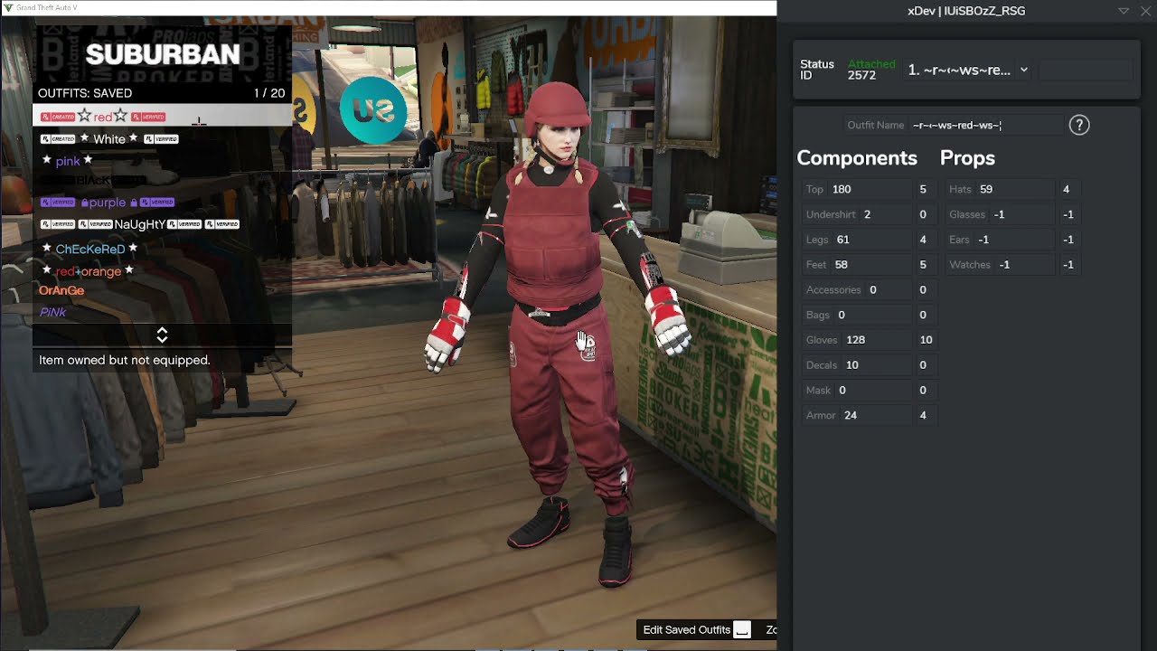 Fire Female XDev Outfits + Codes