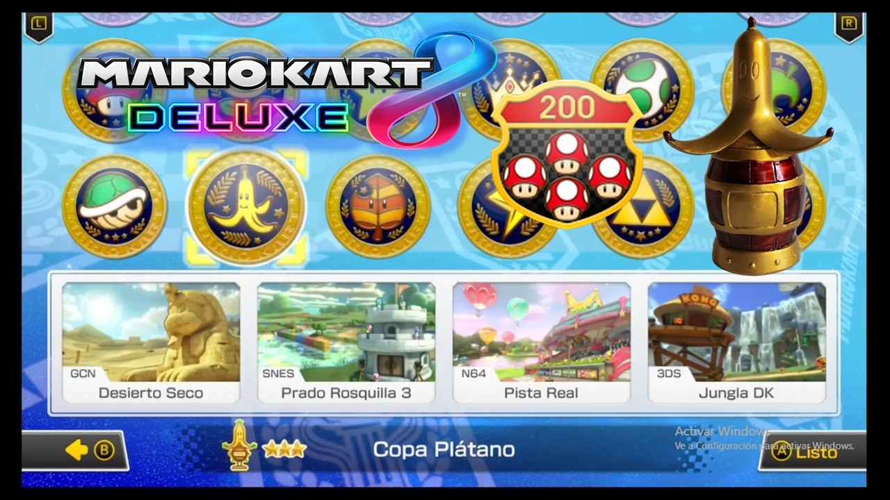 Copa Plátano en 200cc - Mario Kart 8 Deluxe
