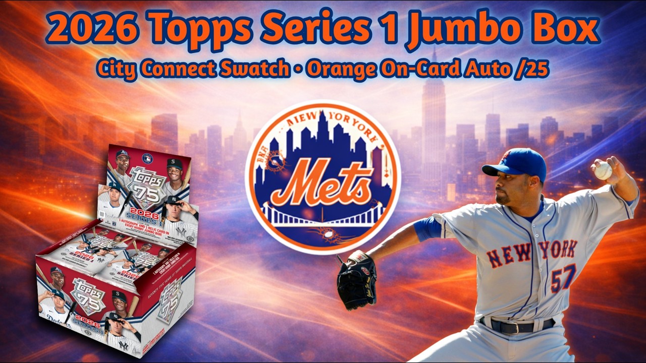 🍊Orange On-Card Auto /25!🍊 2026 Topps Series 1 Jumbo Box #3 — City Connect Swatch • Green Foil /99