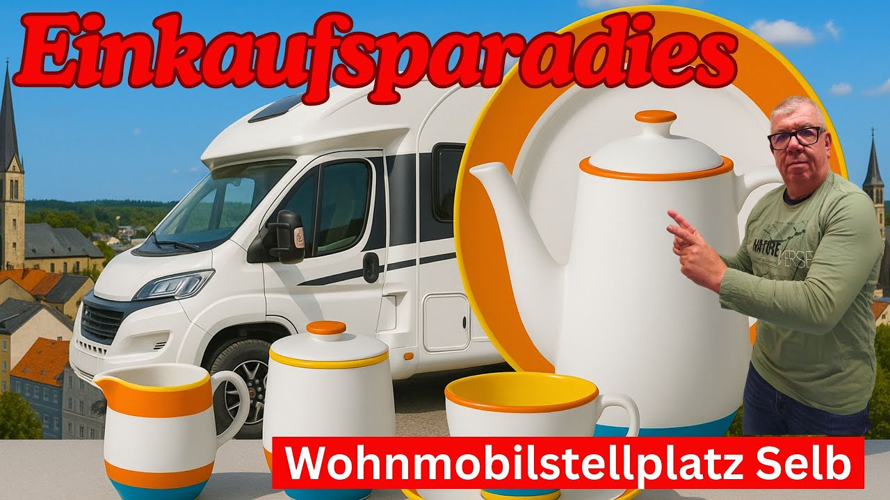 Outlet ! Billig Einkaufen in Selb, Stellplatztipp f&uuml;r das Wohnmobil