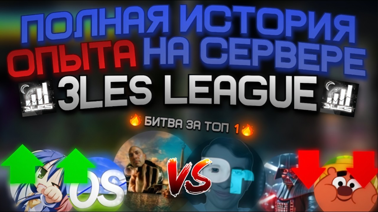 ПОЛНАЯ ИСТОРИЯ ОПЫТА НА СЕРВЕРЕ 3LES LEAGUE! 2024-2026г.